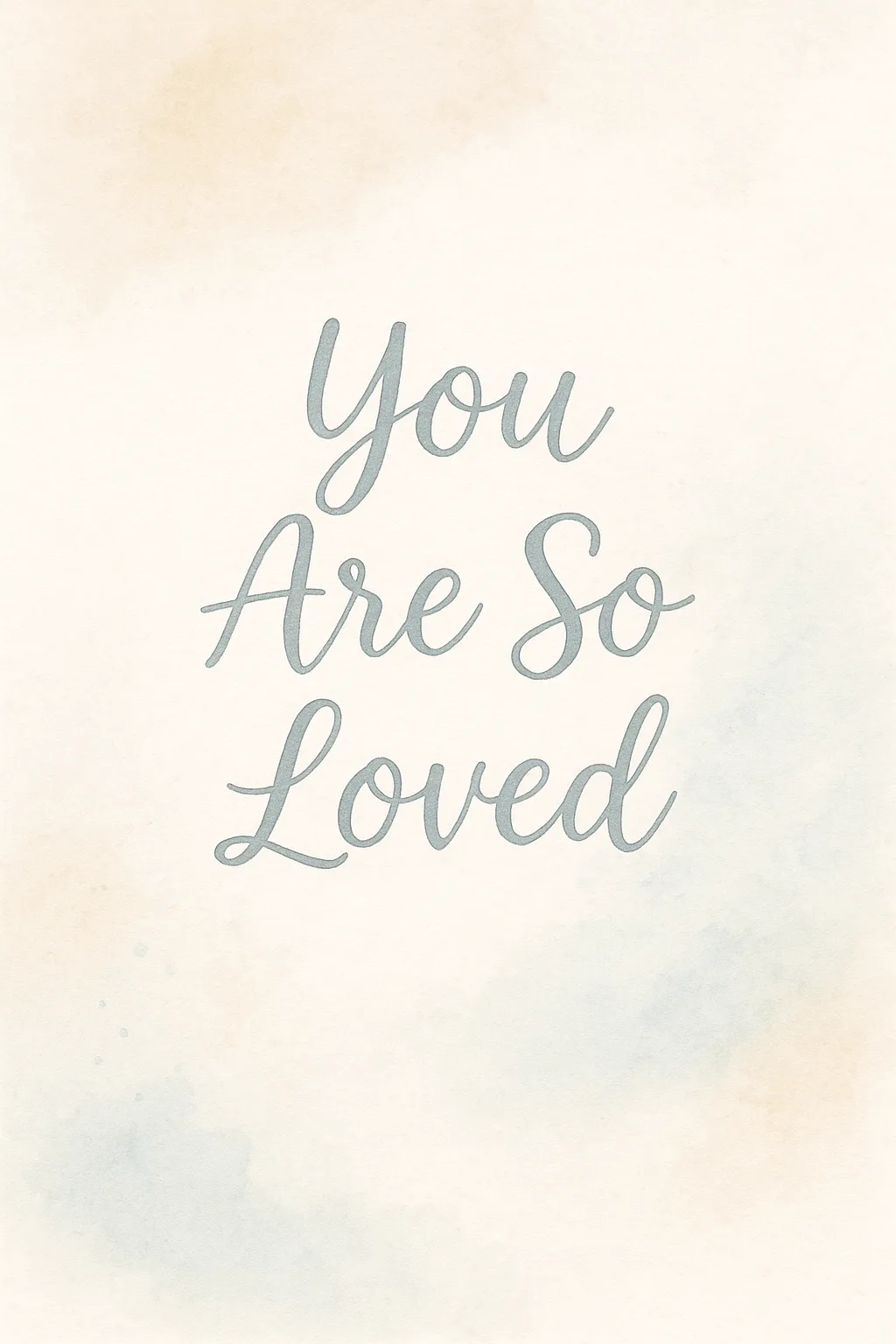 You Are So Loved quote nursery print.